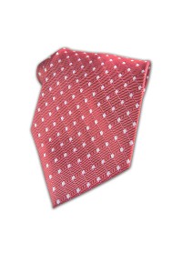 TI053 design red polka dot silk neckties ties exporters tailor made ties contrast color company hk
